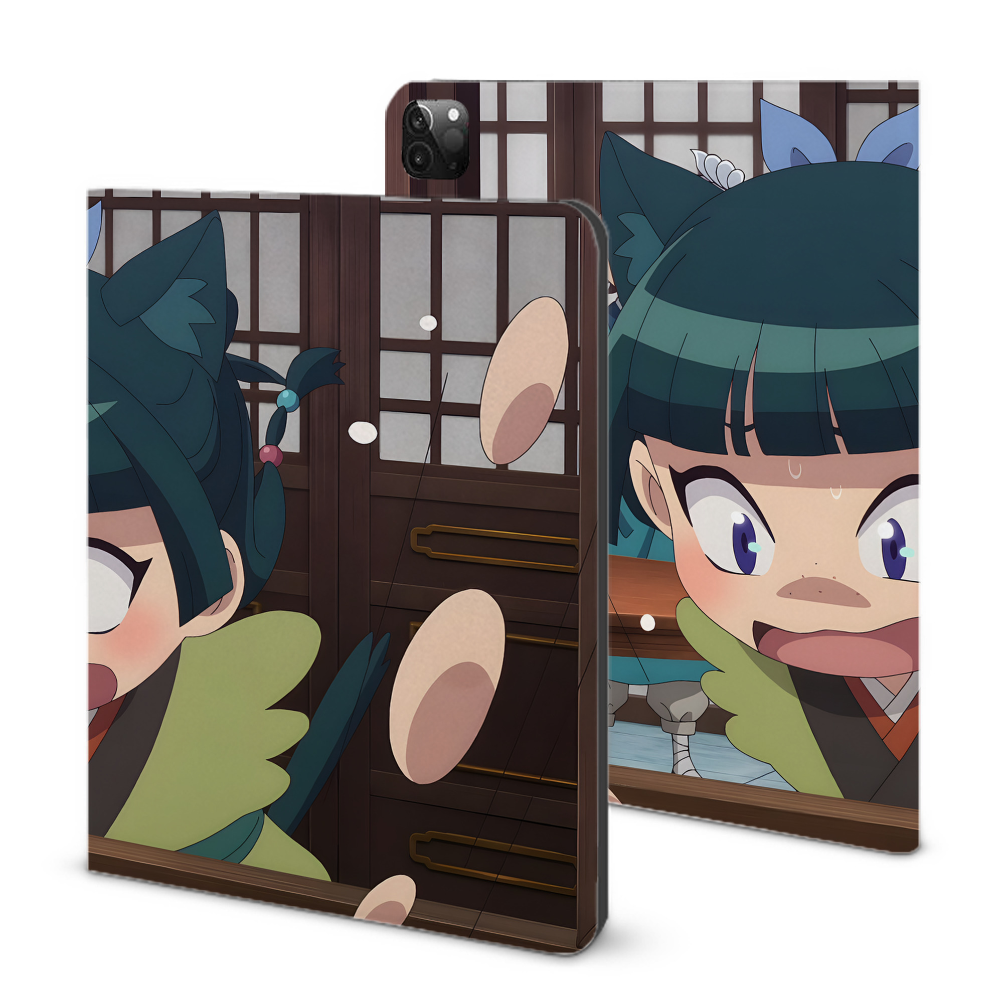 （画像用） 薬屋のひとりごと The Apothecary Diaries IPadケース ペンホルダー付き ブックスタイルデザイン